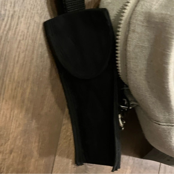 Raw Dunn Tan Linen Insulated Lunch Tote w/Shoulder Strap, Utensil Case 9x8x5 NWT - Picture 8 of 12